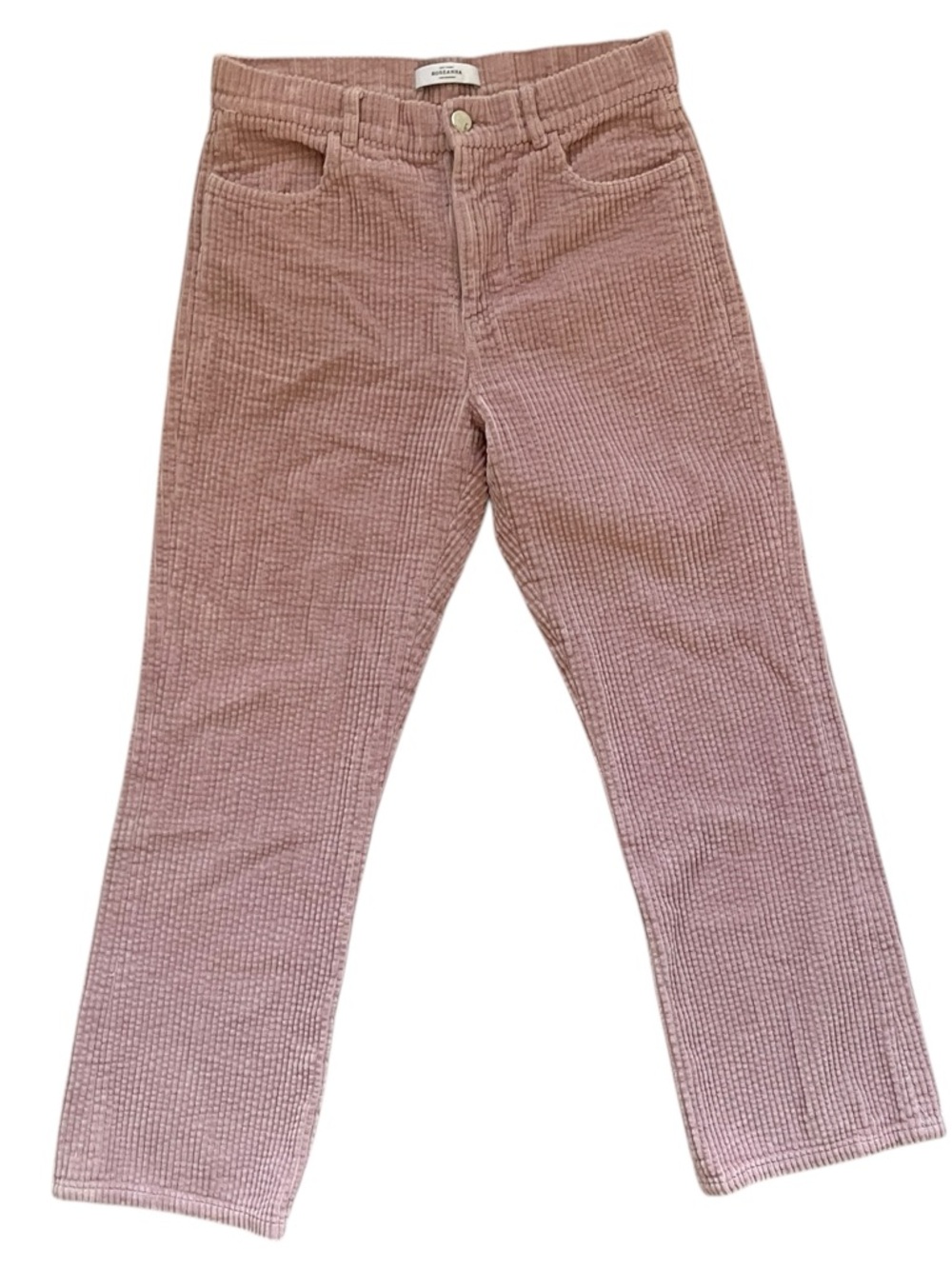 Roseanna Selva Light Pink Corduroy‎ Quiet Luxury Casual Crop Trouser Pants EU 36